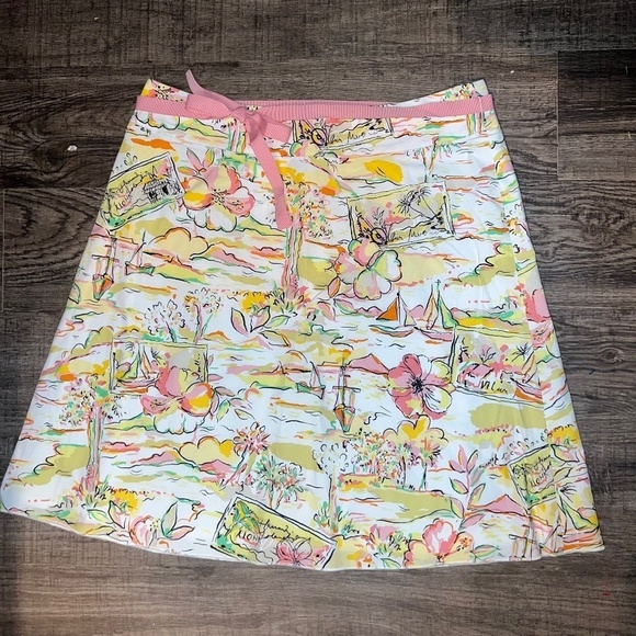 Express 100% cotton A line skirt womens size 12 preloved - Picture 1 of 4